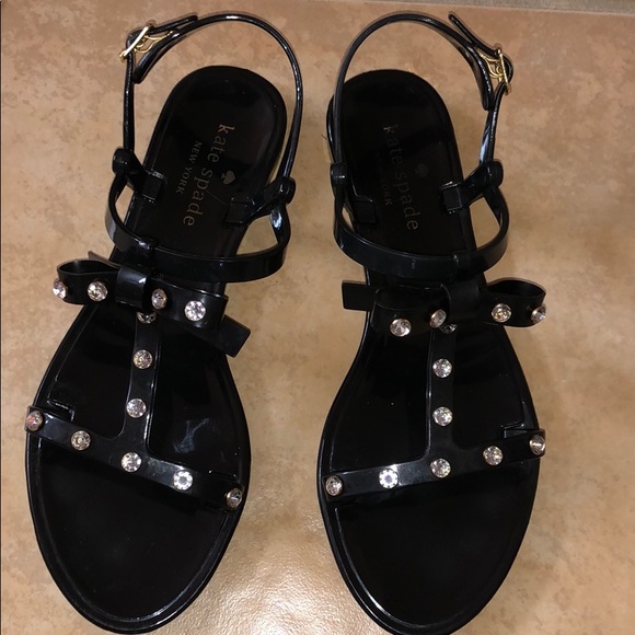 kate spade Shoes - KATE SPADE  ♠️ - Black Jelly Sandals - Size 7